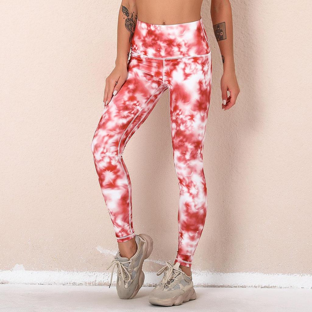 Дышащие быстросохнущие брюки для йоги с цифровой печатью, плотные эластичные спортивные леггинсы с высокой талией для фитнеса, женские спортивные леггинсы