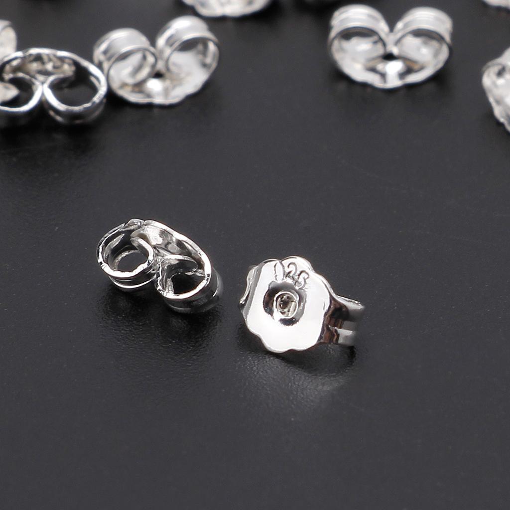 50Pieces Post Pierced Earring Backings Secure for Studs Safety Butterfly Ear