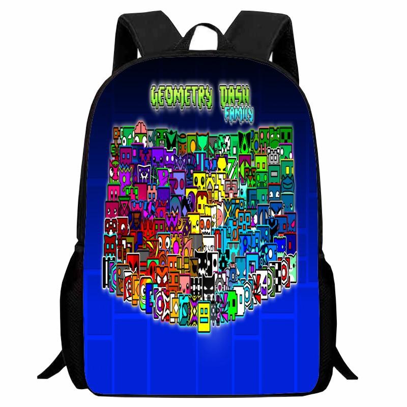 Школьный рюкзак Geometry Dash Рюкзак Geometry Sprint Легкий для 12 класса Мужской и Женский