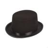 Black Felt Top Hat Ceremonial Funky Jazz Dress Up with Satin Band Party