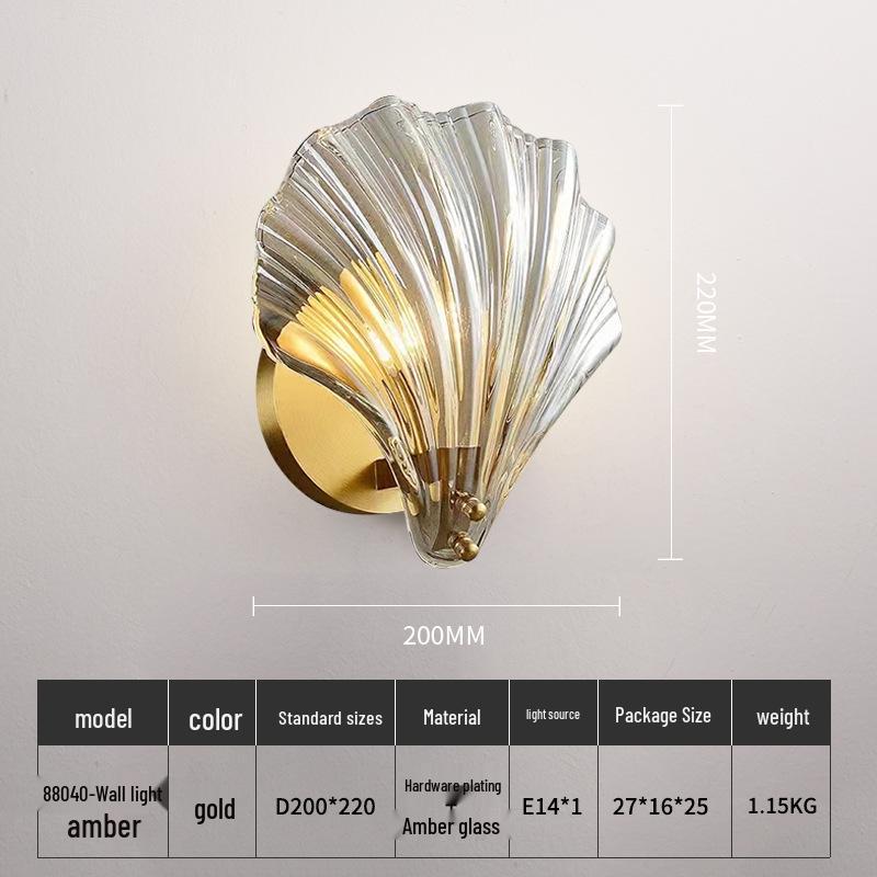 Элегантный настенный светильник-ракушка для декора гостиной, спальни, отеля и коридора