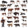 Educational Toy Animal Model Simulation Farm Animal Figures Kid's Gift Plastic Material Cow Category 14x8cm Size