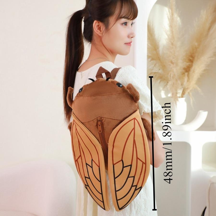 Цикада плюшевый рюкзак детский школьный рюкзак милый реалистичный насекомое плюшевая кукла мультяшный жук сумка мягкая игрушка животное плюшевый подарок на день рождения