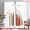 2pcs 2D Flat Printing Curtain He Is Risen Easter Polyester Without Electricity 0 for Parties and Everyday Decor Easy Hang Design