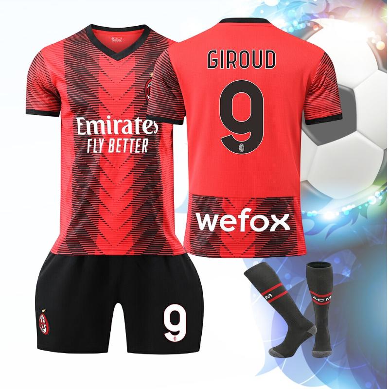 2324 Комплект домашней формы на новый сезон №. 9 Жиру №17 Лео №11 Ибра №19 Тео Футбольная форма