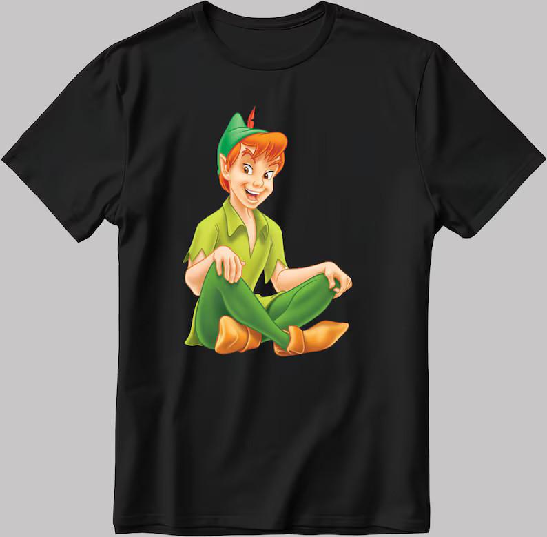 Peterpan And Wendy Black T Shirt With Unisex Style Best Gift