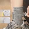 Pure Cotton Women's Summer Thin Pile Socks Solid Color Mid-calf Socks Oxygen Cotton Postpartum Socks Women's Long Socks