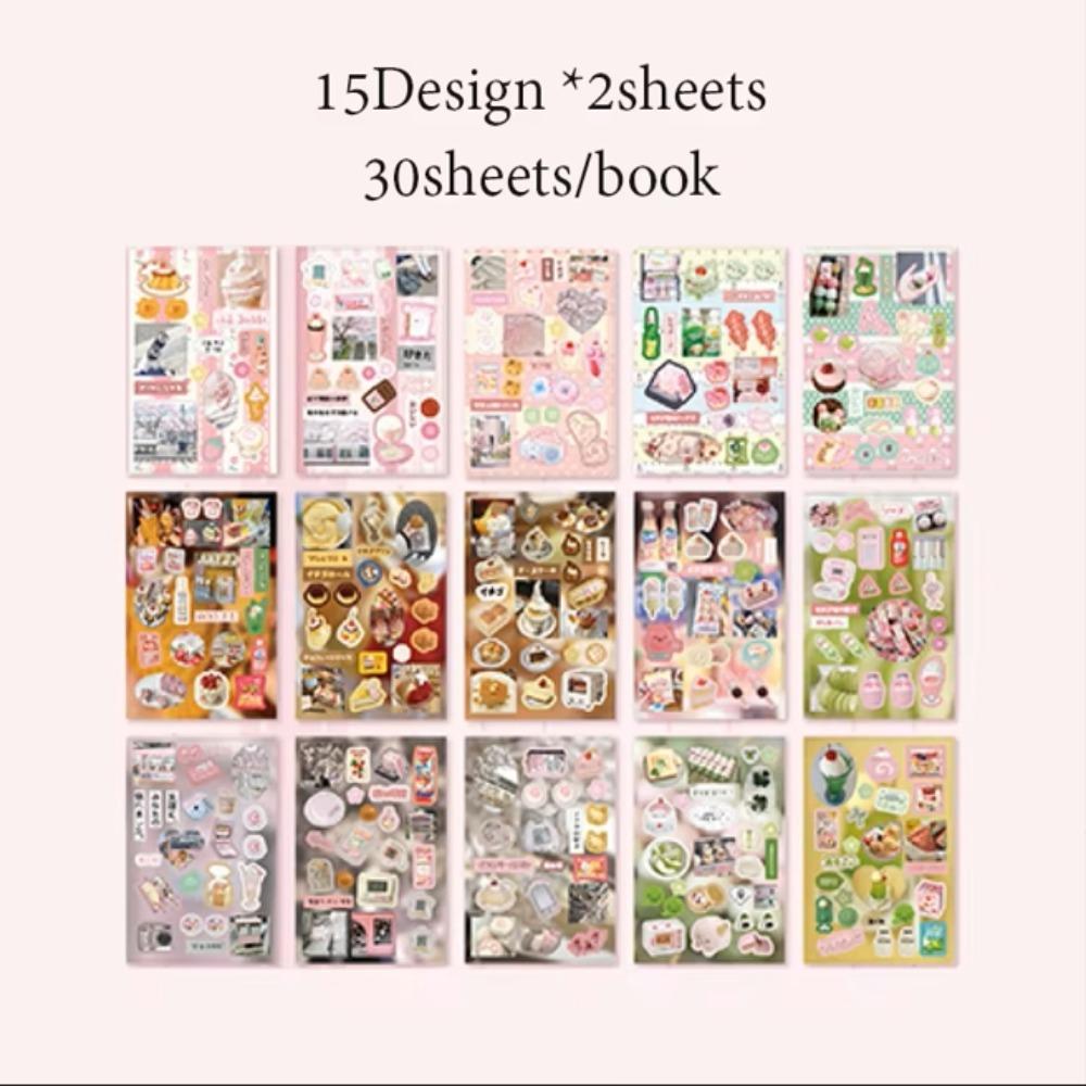 Новые 30 листов Декоративные наклейки для DIY Милые Мультяшные Вырезанные Наклейки Книга Наклейки Ретро Вкус Серия 'Дом' Наклейки для Скрапбукинга Подарок для Детей