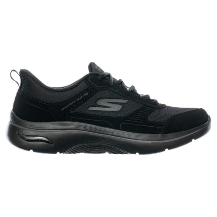 Skechers Go Walk Arch Fit 2.0 Однотонные Простые Удобные Обувь для Ходьбы Мужские кроссовки 216650-BBK