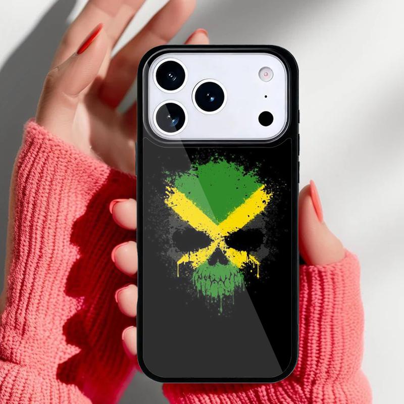 Чехол для телефона с флагом Ямайки для iPhone 17 16 15 14 13 Pro Max Задняя крышка для 12 11 Pro Coque