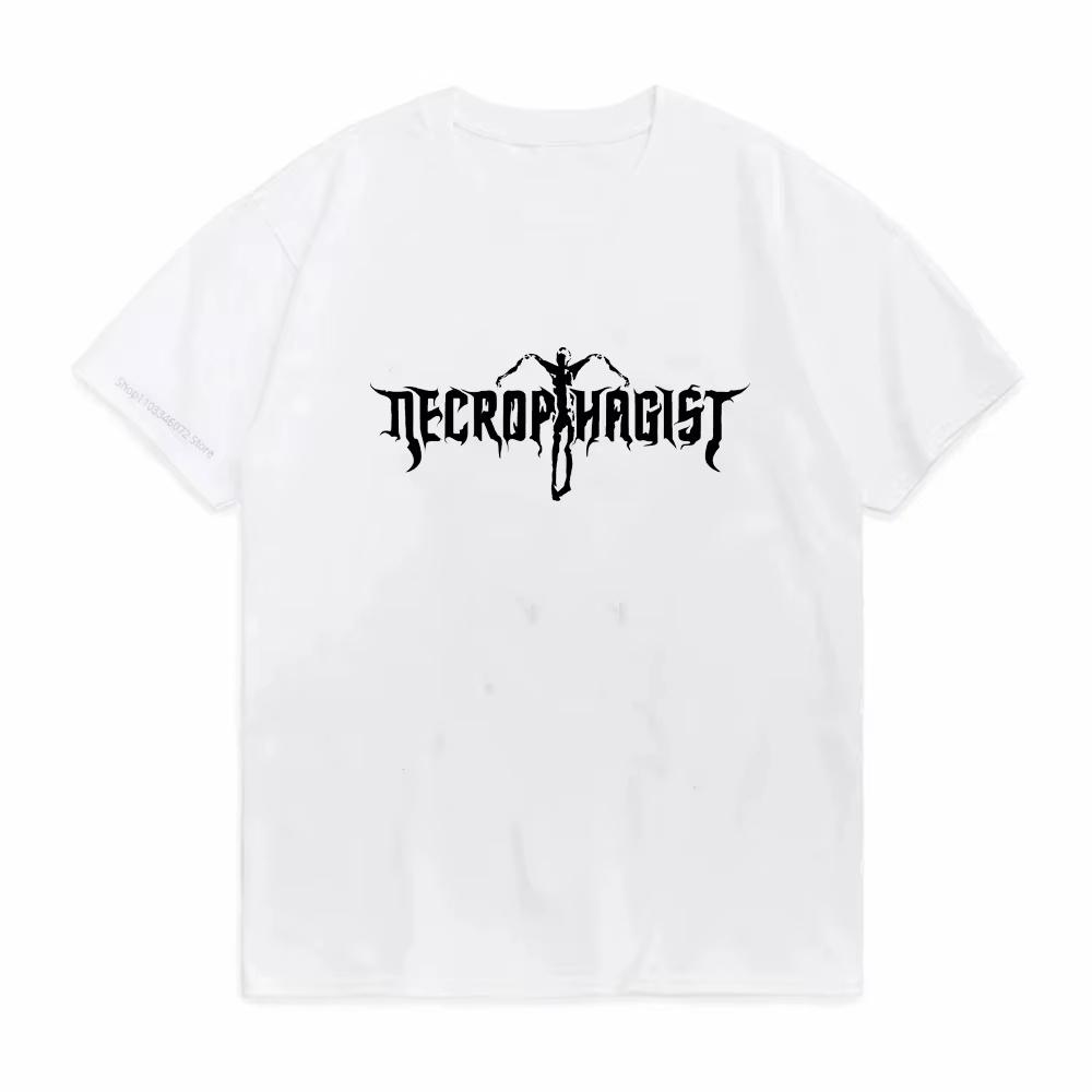 Necrophagist Epitaph Графический принт Мужская женская футболка больших размеров с коротким рукавом и круглым вырезом из хлопка Унисекс Модные уличные топы