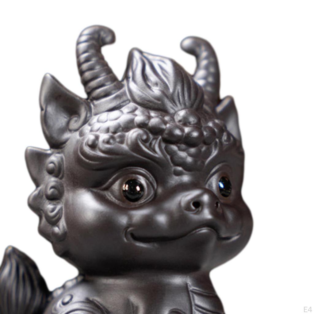 Скульптура дракона, чайная фигурка домашнего животного — изысканное произведение искусства для декора дома и офиса