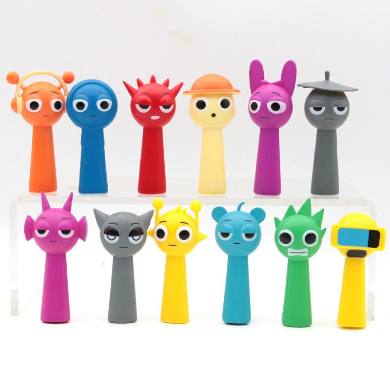Game Sprunki Pvc Figure Toys 7cm Sprunki Incredibox Action Figures Collection Model Doll Toy for Kid Birthday Christmas Gift