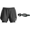 Li Ning Коллекция спортивной моды Плавательные шорты Мужские Черный LSKT606