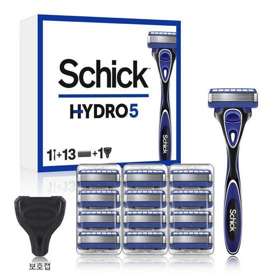 Schick Hydro 5 Razor 1+13 Blades+1 Protective Cap