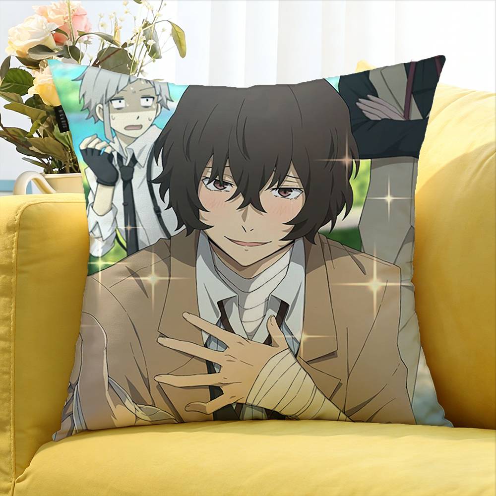 Bungo Stray Dogs Осаму Дазай Различные размеры Квадратная наволочка для Автомобиля Дома Спальни Декор