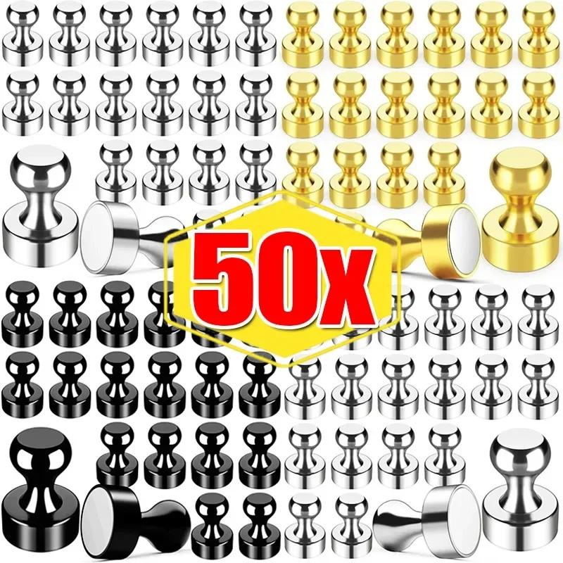Mini Metal Strong Neodymium Magnetic Pushpins Storage Hook Home Kitchen Fridge Whiteboard Sucker Thumbtack Wall Hanger Wholesale