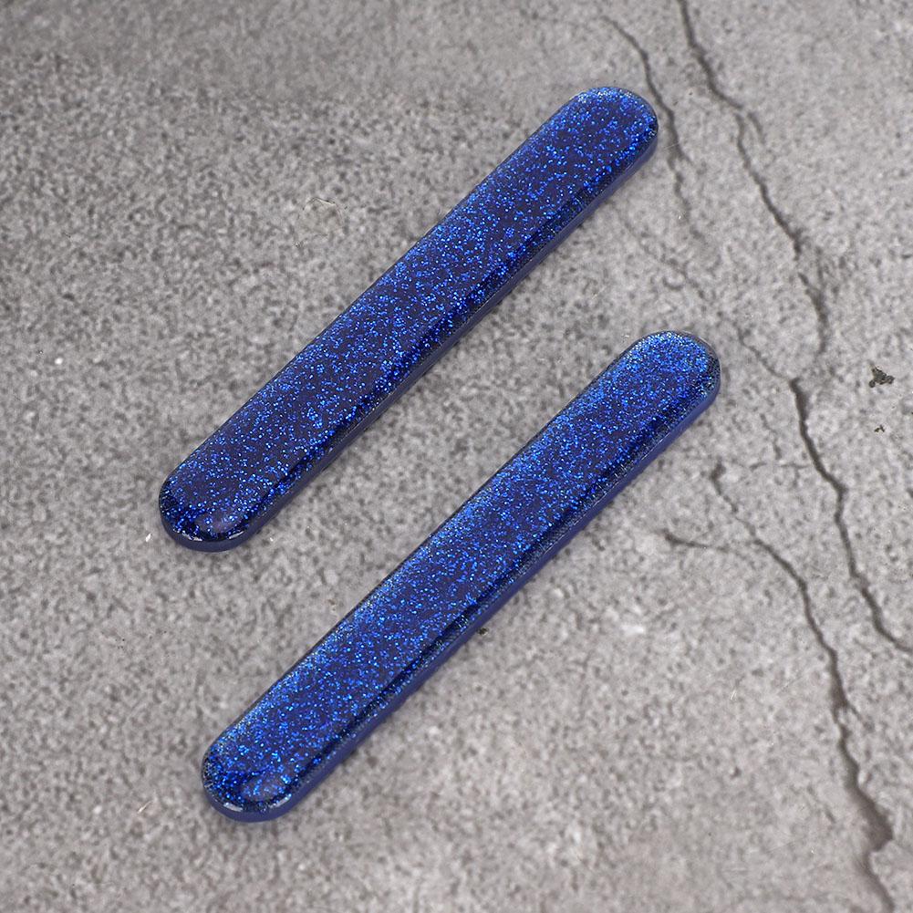 2 шт. Пилка для полировки и шлифовки ногтей, профессиональная нано-стеклянная пилка для маникюра, синяя