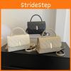Chic Pu Leather Quilted Handbag Trendy Korean Style Small Square Bag For Women