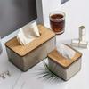 1pc, Tissue Box Holder, Desktop Tissue Holder Tissue Box Cover Clear Tissue Box,  Creative Tissue Box For Home