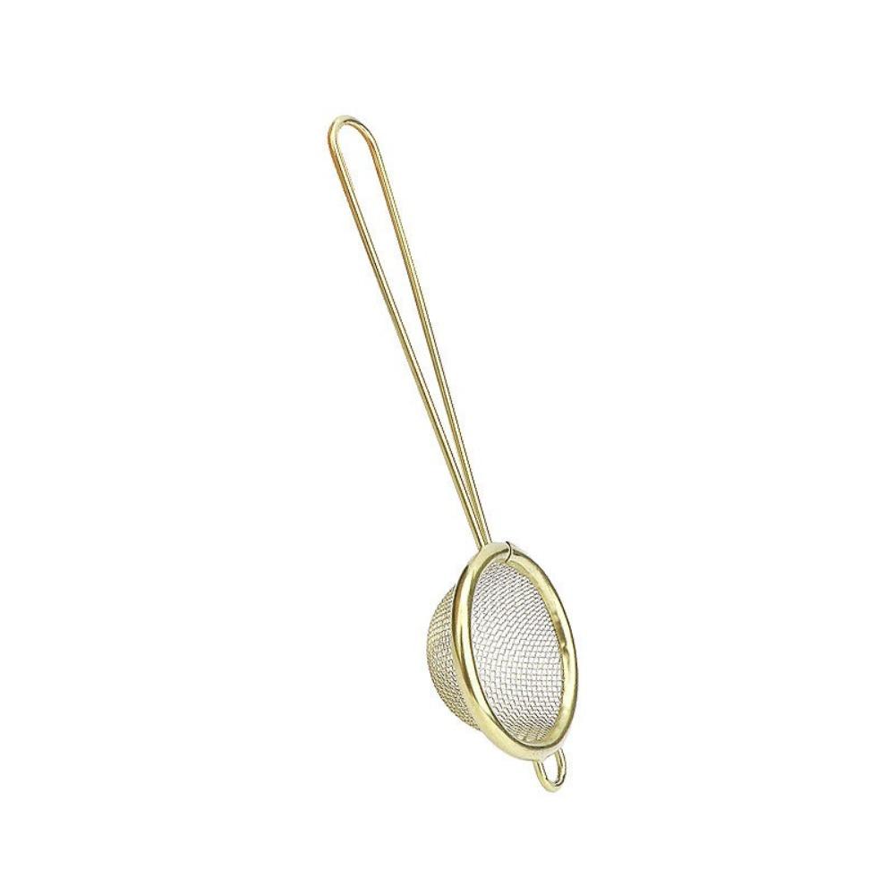 Stainless Steel Fat Skimmer Spoon Easy to Clean Cocktail Sieve Portable Tea Strainer  for Kitchen