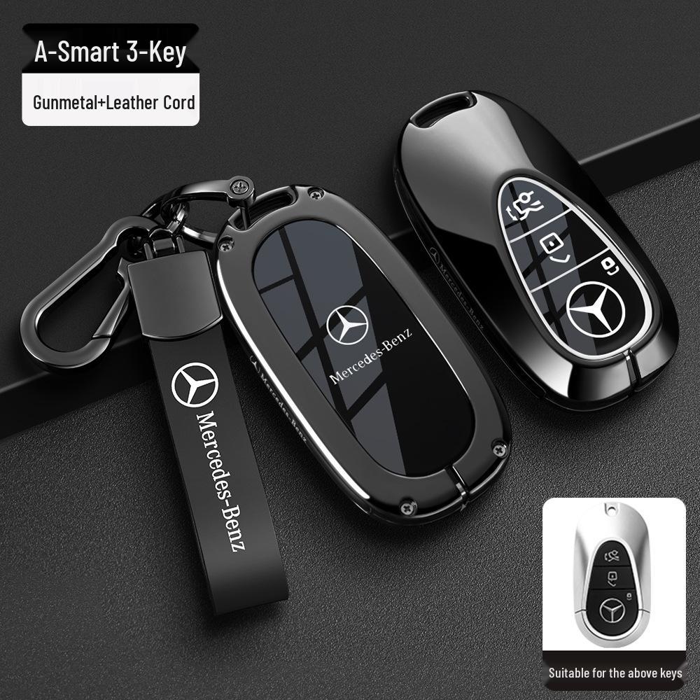 Чехлы для ключей Mercedes-Benz: Совместимо с моделями E300L, C260L, C200L, GLE, GLC300L, GLA, S40.
