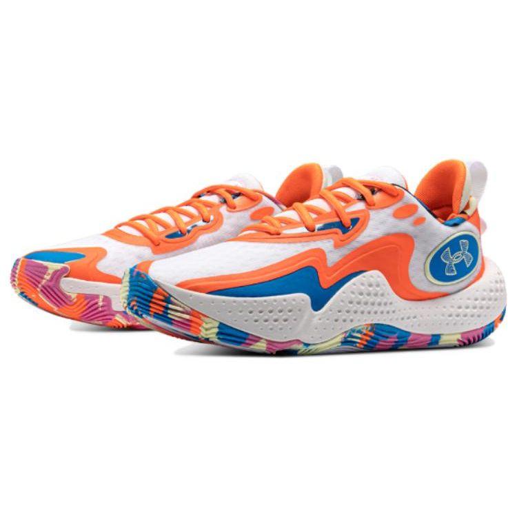 Under Armour Кроссовки унисекс Spawn 5 LE White Citrus Blast Серые 3026758-100