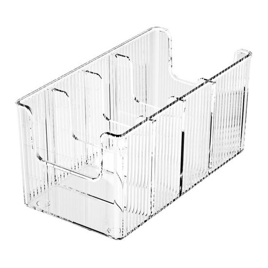 1/2Pcs Belt Storage Boxes Large Capacity 4 Grids Transparent Design Tie Belt