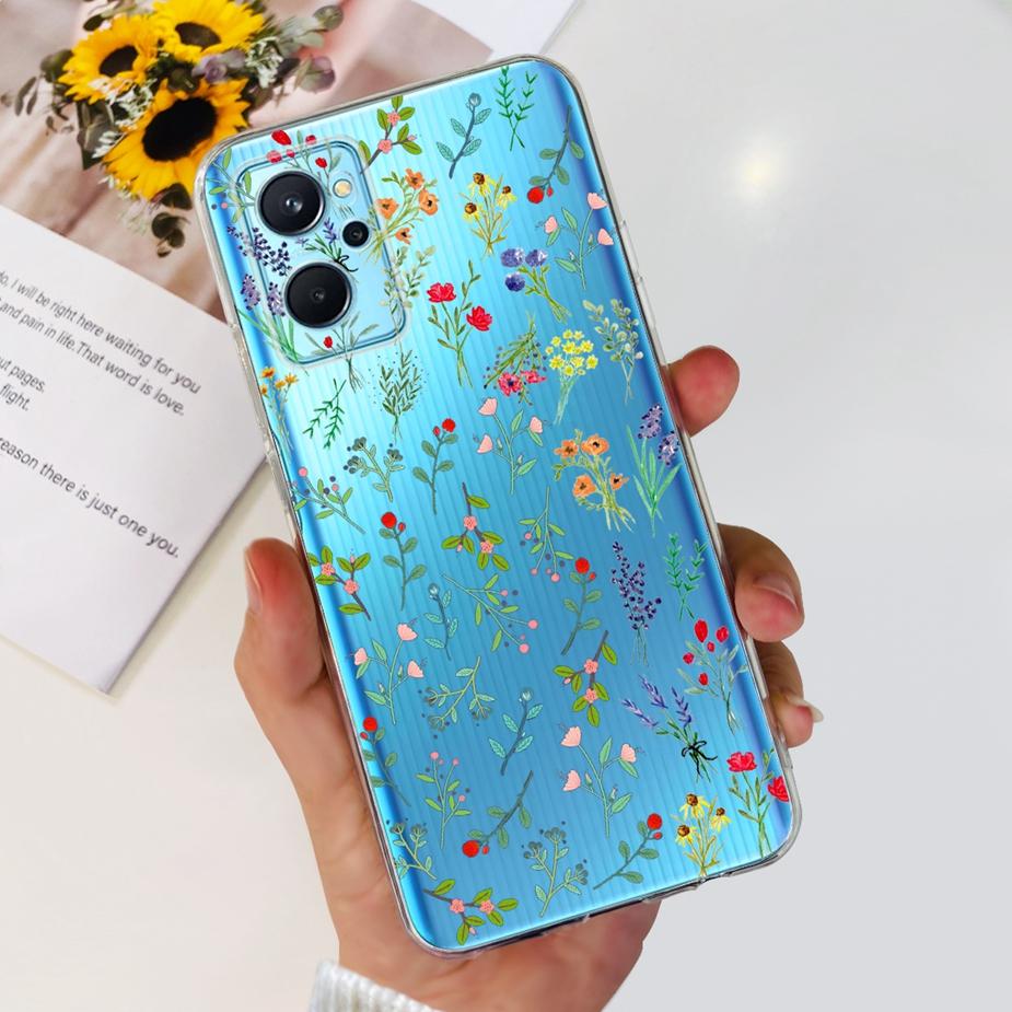 Чехол для Realme 9i RMX3491 Новый модный окрашенный чехол Прозрачный силиконовый мягкий ТПУ чехол для телефона Для Realme 9i 5G RMX3612 Realme9i Fundas