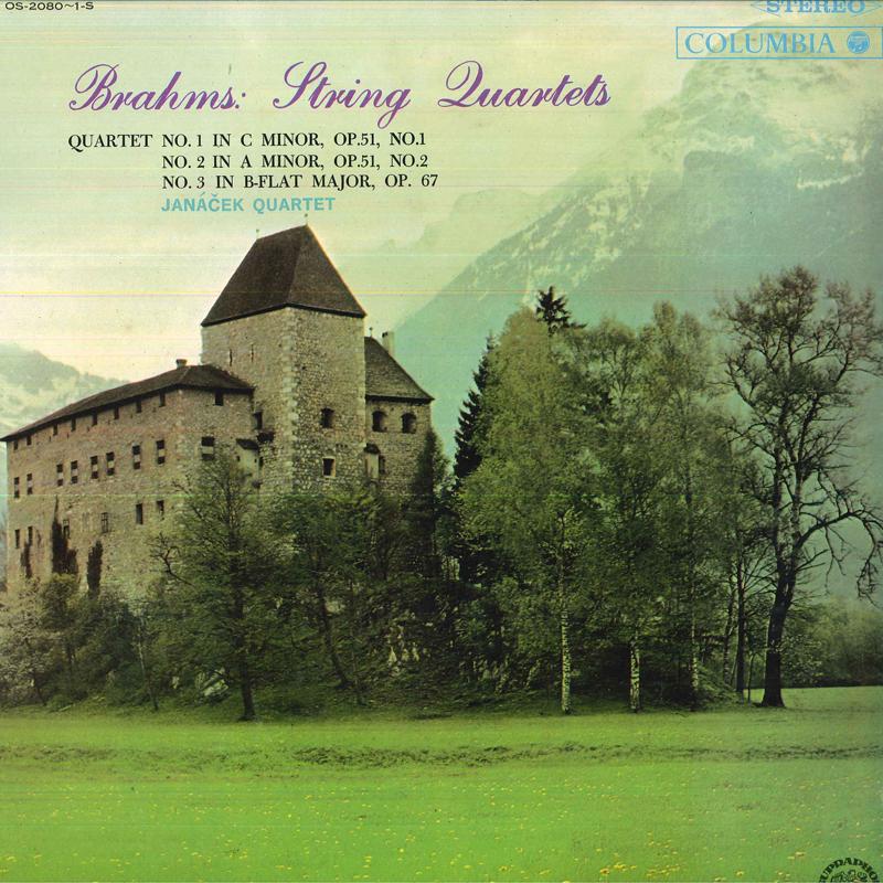 LP Record JANACEK QUARTET - Brahms : String QUARTETS OS20801S COLUMBIA 1968 Japan Classical Used
