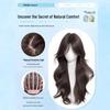 Natural-Look Long Curly Full Wig with Large Waves - Invisible Seamless Cap for Fluffy, Voluminous Coverage