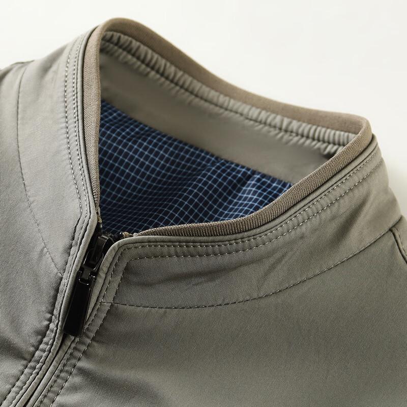 Antonio Men's 100% Cotton Business Casual Stand-Collar Jacket