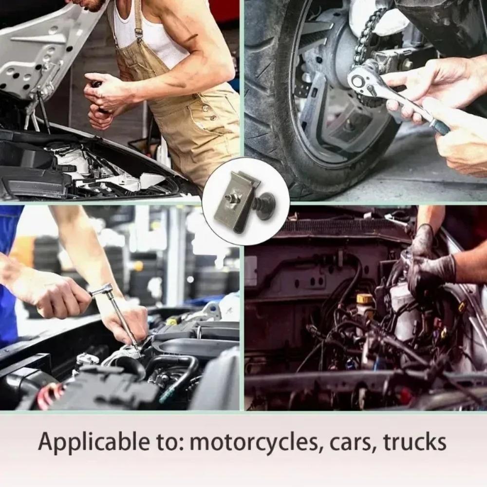 150Pcs Car Metal Screw Fastener U-Type Clips Anti-rust Clamp Fastener Bumper Fender Trim Panel Fastener Board Clip Accessories