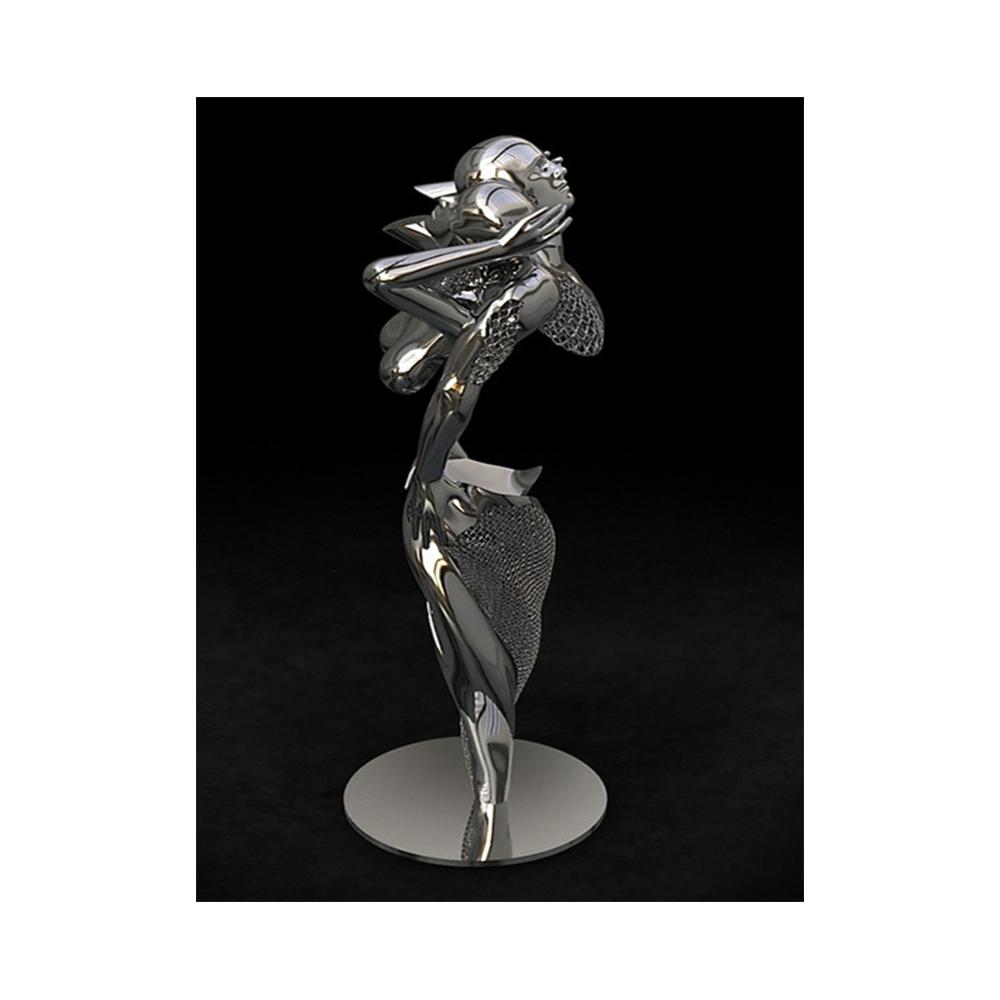 Абстрактная металлическая фигура, скульптура, настенный художественный постер, современный минималистский поцелуй, статуя, фреска, украшение комнаты, холст, живопись, Куадрос