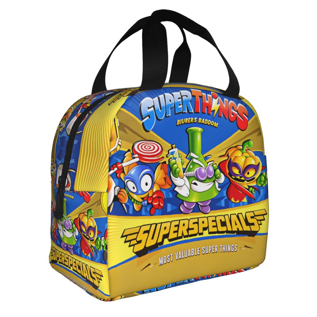 Custom S-Super Z-Zings Cartoon Insulated Lunch Bag for Camping Travel Game Waterproof Thermal Cooler Lunch Box Women Men