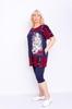 Set – Women's Cotton Tunic & Capri Pants, Breathable Homewear, Summer 8056-005-33 HC