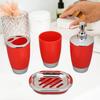 4 шт./компл. стакан для ополаскивателя полости рта, набор для ванной комнаты, стакан для зубной щетки с зубной пастой, флакон для лосьона, мыльница, набор принадлежностей для раковины