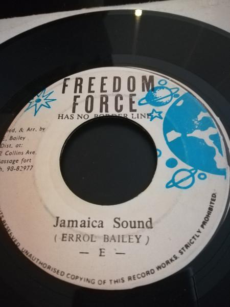 7-дюймовая пластинка ERROL BAILEY Jamaica Sound NONE Freedom Force Jamaica Reggae Ska Dub Б/у