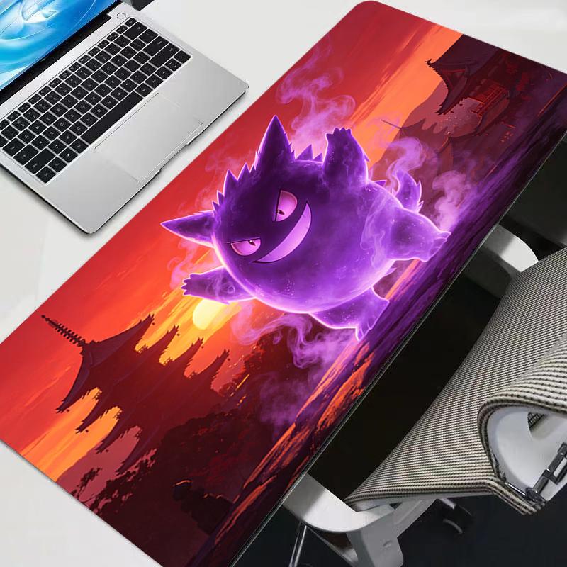 xcm Rubber Large PC Mousepad Gamer Gaming Mouse Pads Rug Desk Keyboard Mat Computer Gengar Pikachu Sakura Pagoda Laptop Mat