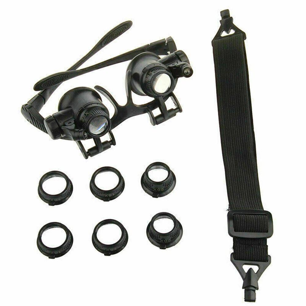 Инструменты со светодиодной подсветкой, увеличительное стекло, ювелирный микроскоп, увеличительная лупа