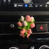 INS Тюльпан Автомобильный Ароматический Диффузор Камень Элегантный Цветок Бабочка Автомобильный Воздуховод Украшение Подвеска Аромат Интерьерные Аксессуары