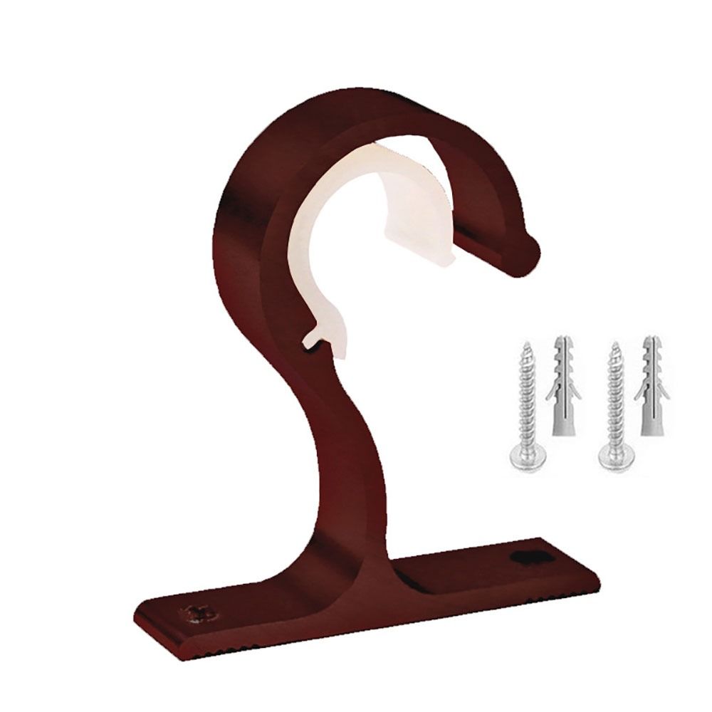 1Pc Aluminum Alloy Curtain Rod Brackets Home Ceiling Drapery Hanging Rack  For Kitchen Living Room