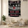Name Custom Boston red sox logo Wall Tapestry Aesthetic Wall Hanging Printed Fabric Blanket Decorative Tapestries for Bedroom Living Room Home Decor