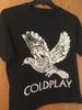 Хлопковая футболка группы Coldplay Мужские Женские Футболки Топ Полный Размер от S до 4XL