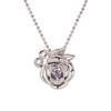 Disney Princess Beauty and the Beast Belle Silver Pendant Necklace Cubic Zirconia [Disney] (VPCDS20051)