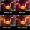 2xMotorcycle LED SaddleBag Turn Lamp Light Run Brake Light For Harley Touring Street Glide Road King FLHR Limited CVO 1997-2013