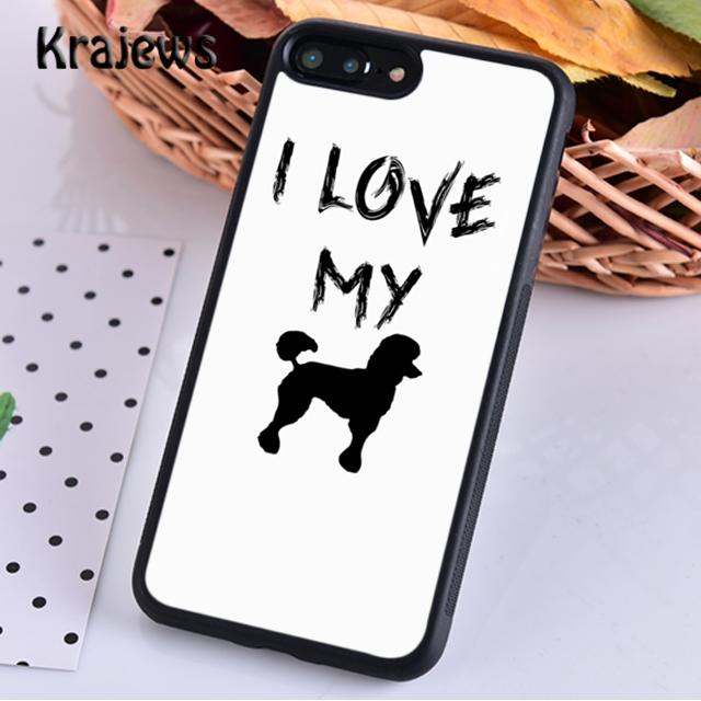 Krajews Life Is Better With A Poodle Silhouette Phone Case Cover For iPhone 17 Air 16 15 14 plus 11 12 13 pro max