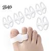 Корректор hallux valgus 1 пара Разделитель пальцев ног при накладывании пальцев друг на друга, Мягкий корректор косточки на ноге из SEBS, Двойное кольцо-распорка для пальцев ног при вальгусной деформации, Выпрямитель для дня и ночи