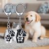 Hanging Pet Urns Keychain Aluminum Zinc Zinc Alloy Pet Urn Pendant Cat Dog Ashes Pendant  Pet Hair