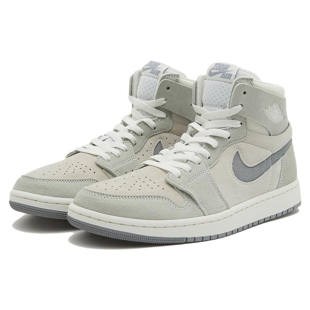 Мужские кроссовки Air Jordan 1 High Zoom Comfort 2 Particle Grey Summit-White Light-Silver Sail DV1307-101